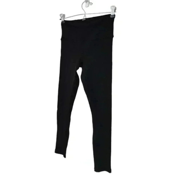Lululemon Ivivva Rulu Rhythmic Tight Black Ribbed Leggings Active Girl's size 12 - Picture 4 of 11
